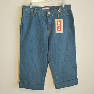 Levi's 548 Women's Perfectly Slimming Capris Cropped Jeans Sz 14